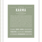 Karma | Name Art Print