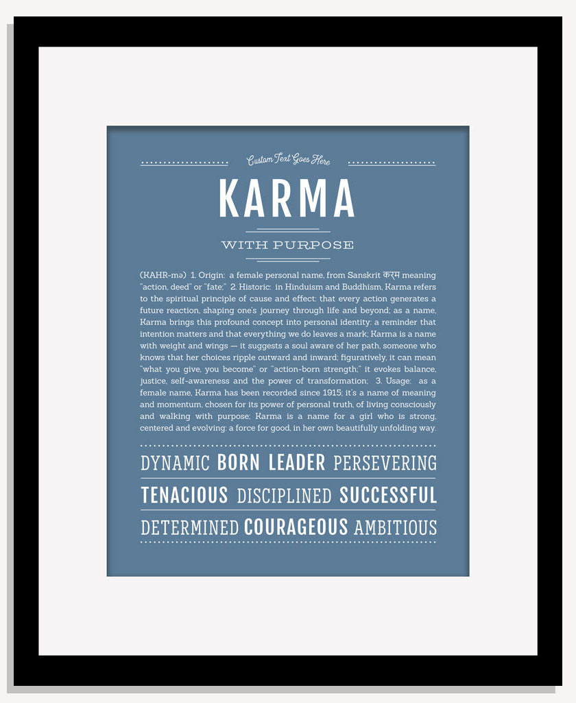 Karma | Name Art Print