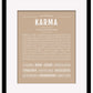 Karma | Name Art Print