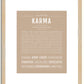 Karma | Name Art Print