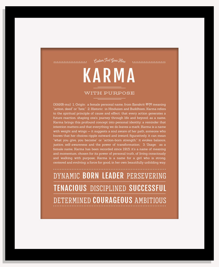Karma | Name Art Print