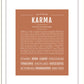 Karma | Name Art Print