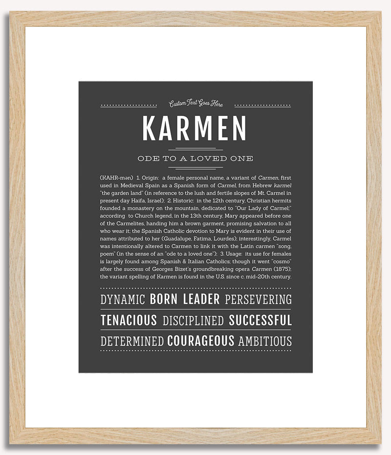 Karmen | Name Art Print