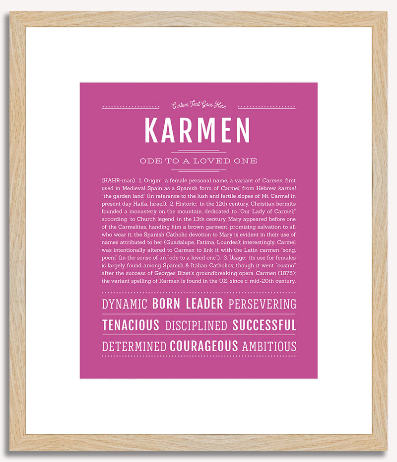 Karmen | Name Art Print