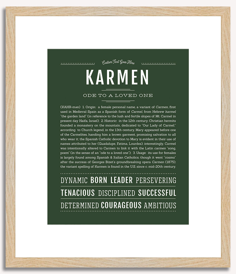 Karmen | Name Art Print