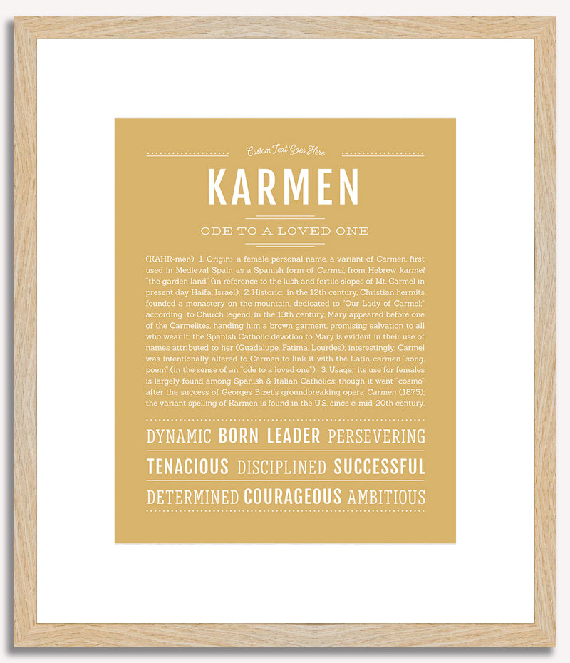 Karmen | Name Art Print