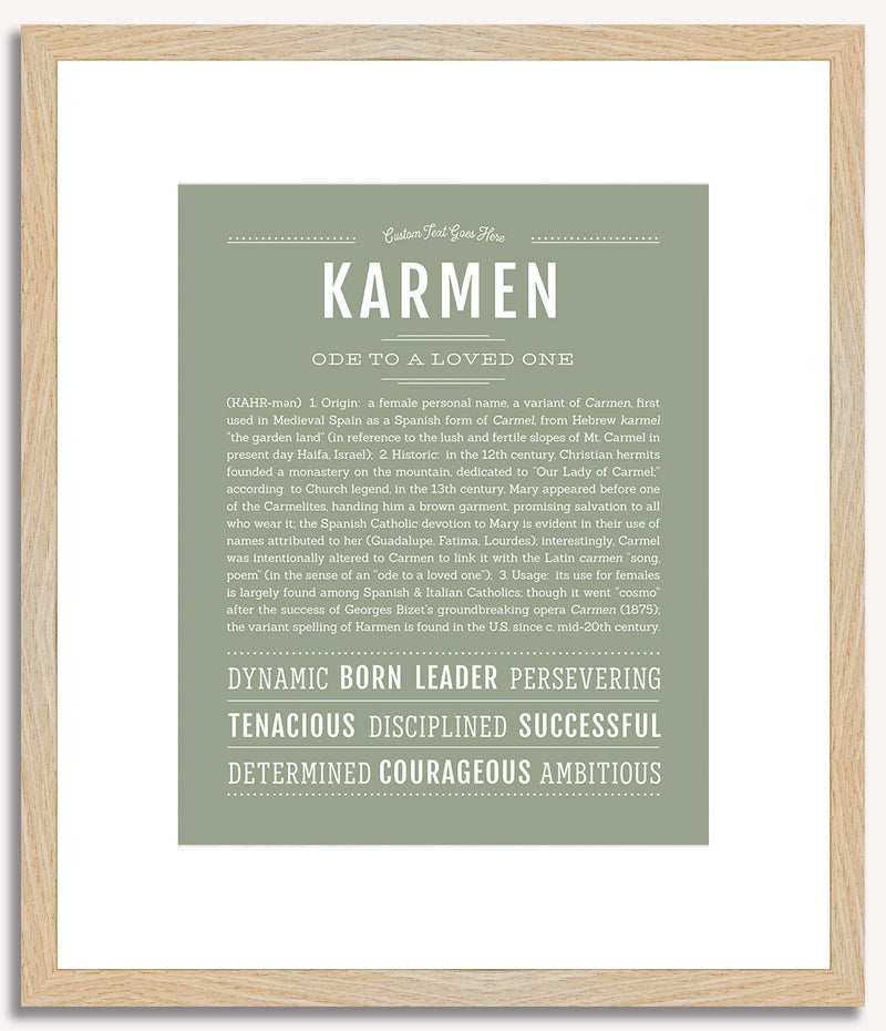 Karmen | Name Art Print