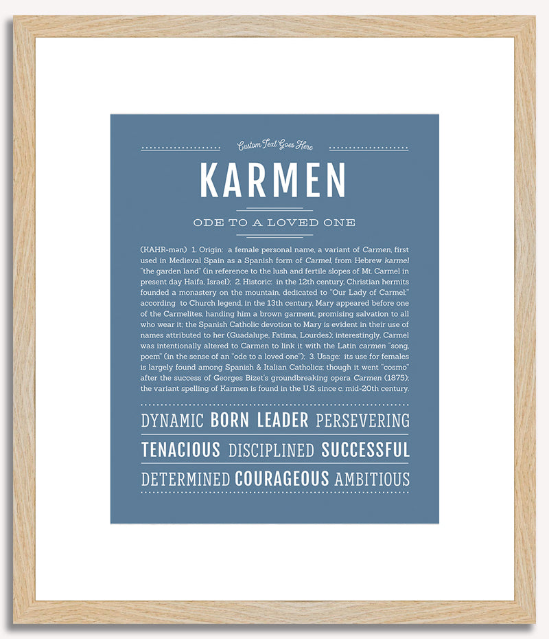 Karmen | Name Art Print