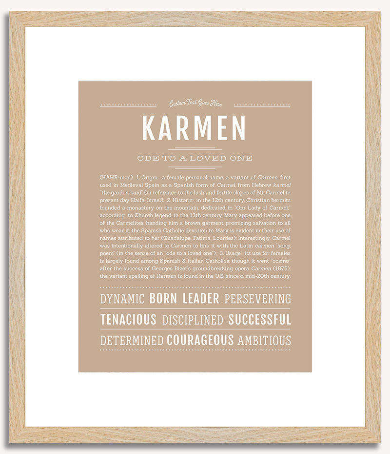 Karmen | Name Art Print