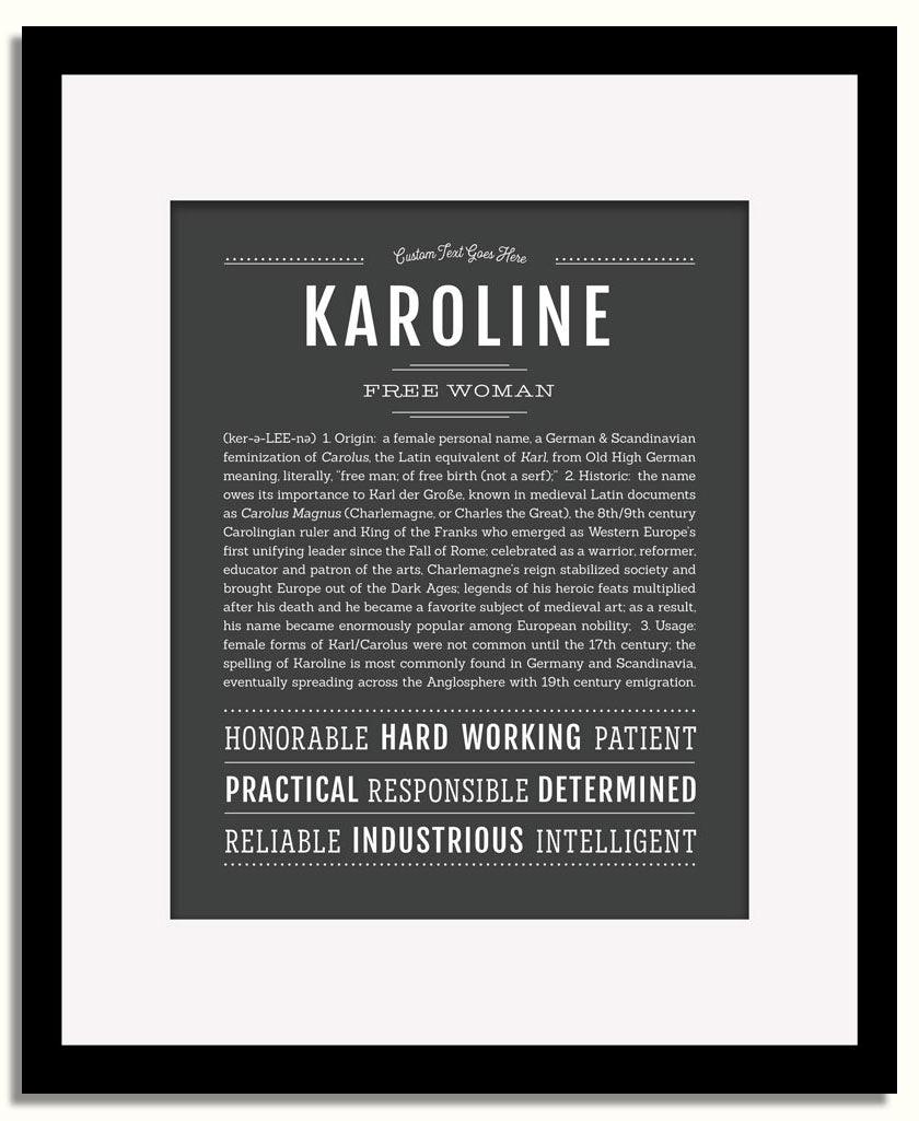 Frame Options | Charcoal Gray | Black Frame, Matted