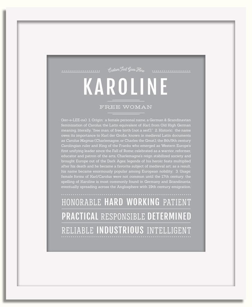 Frame Options | Light Gray | White Frame, Matted