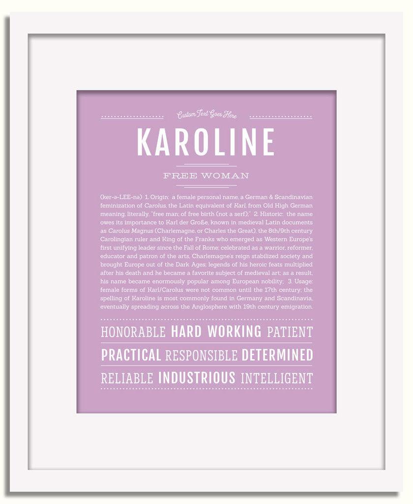 Frame Options | Lilac | White Frame, Matted