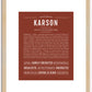 Karson | Name Art Print