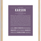 Karson | Name Art Print