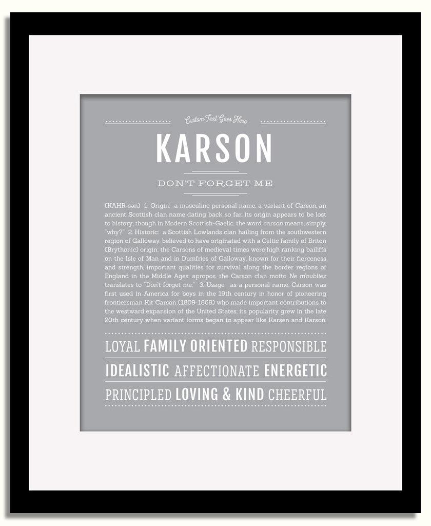 Frame Options | Sage | Black Frame, Matted