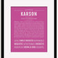 Frame Options | Dark Pink | Black Frame, Matted