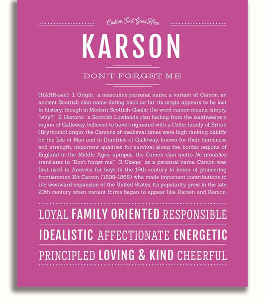 Frame Options | Dark Pink | No Frame