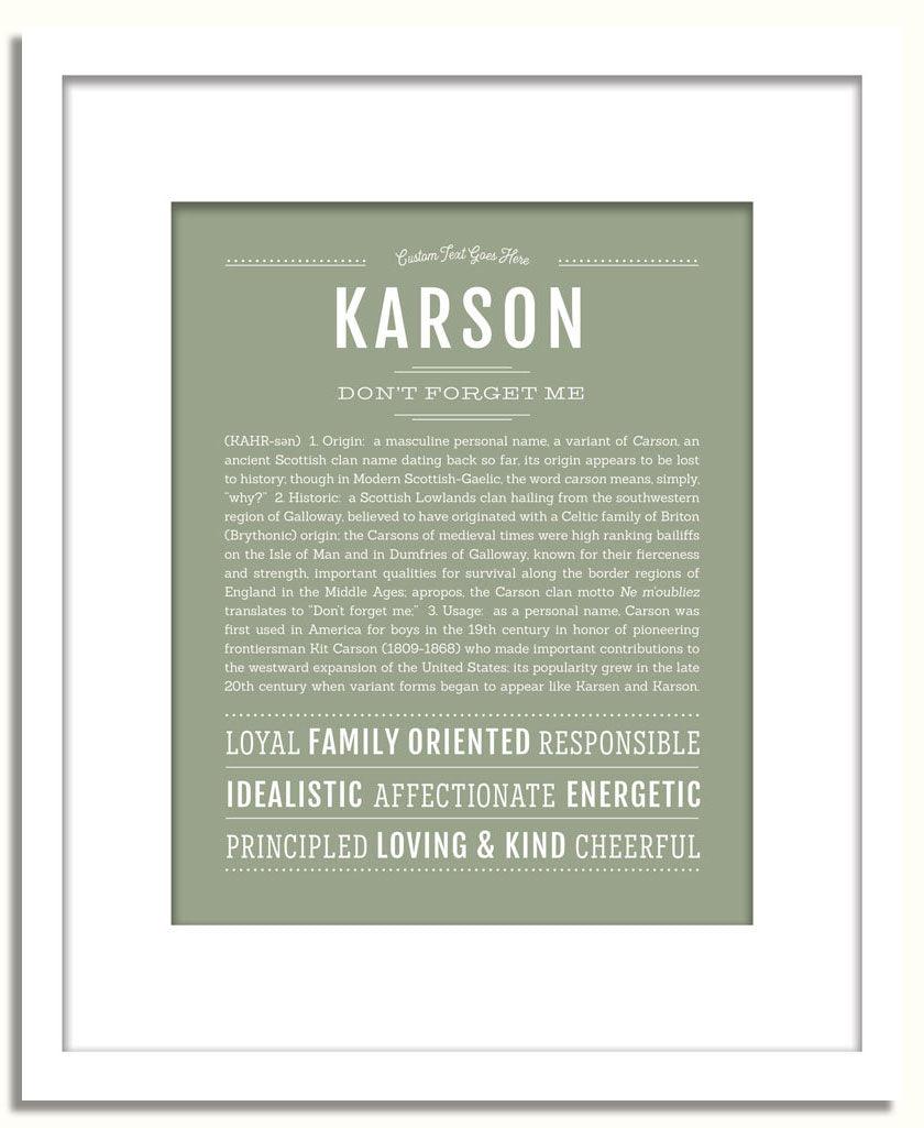 Frame Options | Sage | White Frame, Matted