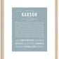 Karson | Name Art Print