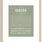 Karson | Name Art Print