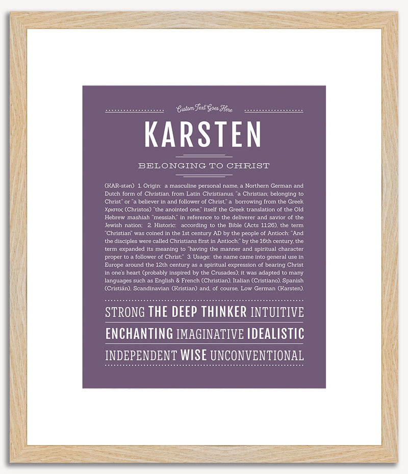 Karsten | Name Art Print