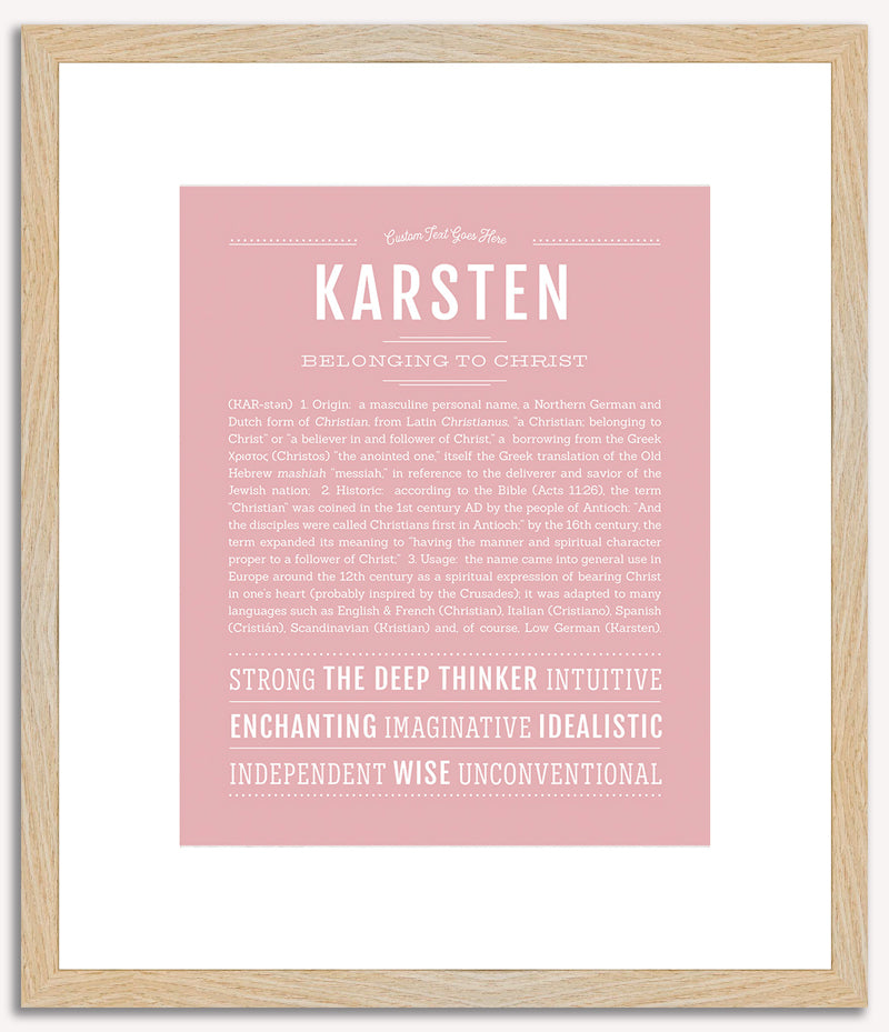 Karsten | Name Art Print