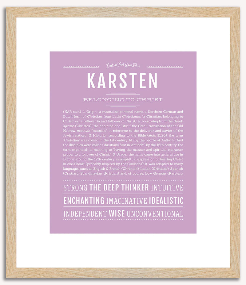 Karsten | Name Art Print