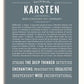 Karsten | Name Art Print – Name Stories