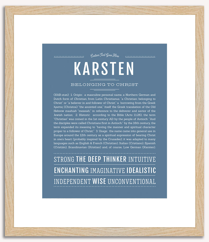 Karsten | Name Art Print