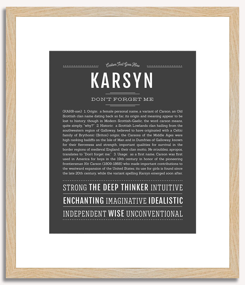 Karsyn | Name Art Print