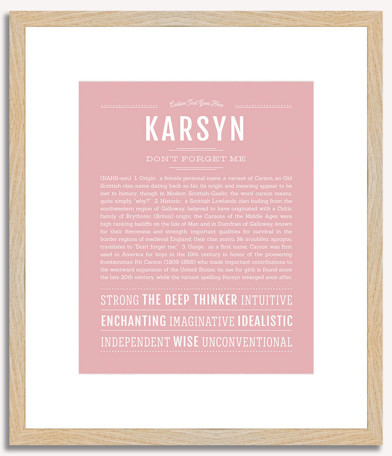 Karsyn | Name Art Print