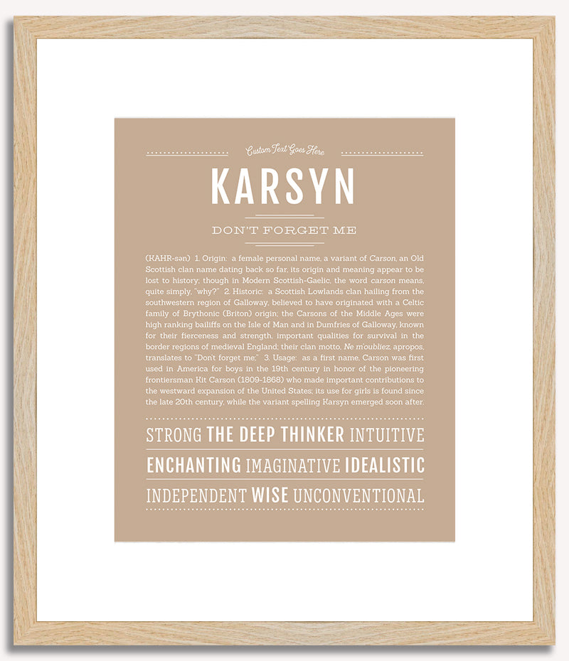 Karsyn | Name Art Print