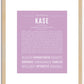 Kase | Name Art Print