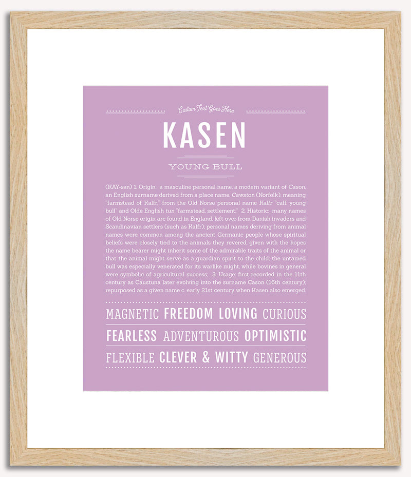 Kasen | Name Art Print