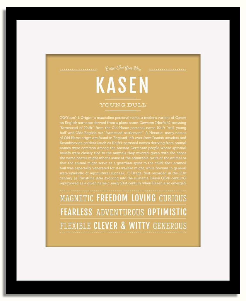 Frame Options | Matte Gold | Black Frame, Matted