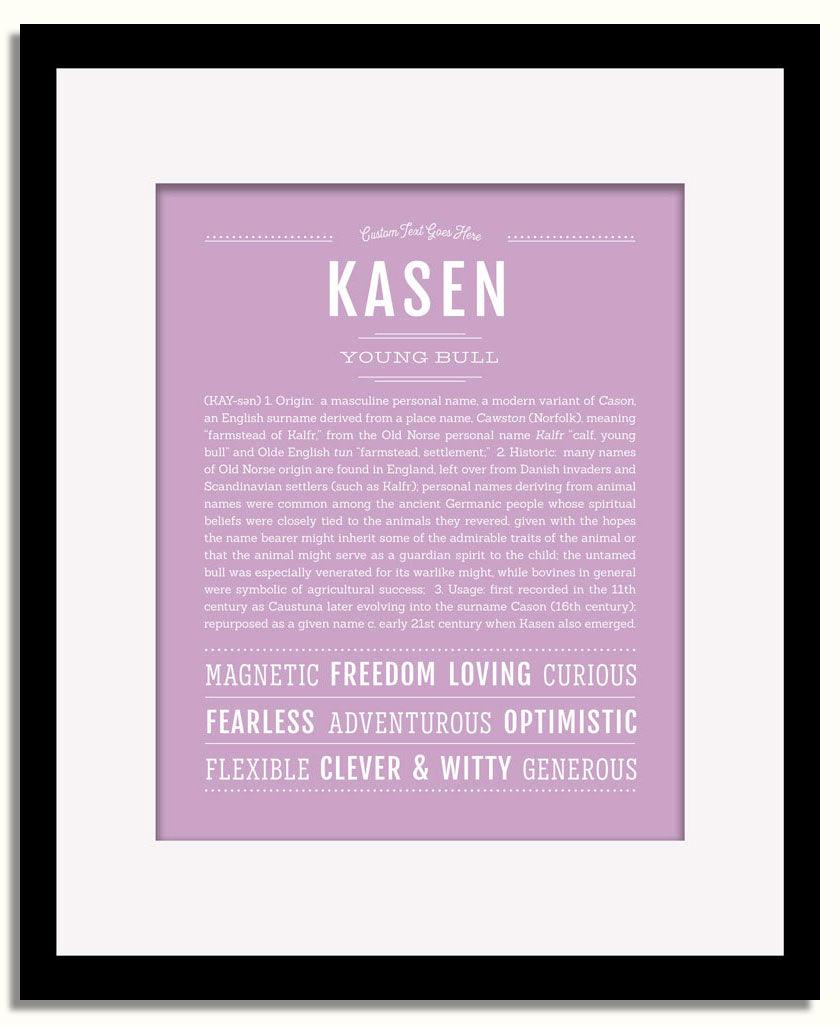 Frame Options | Lilac | Black Frame, Matted