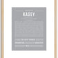 Kasey (female) | Name Art Print