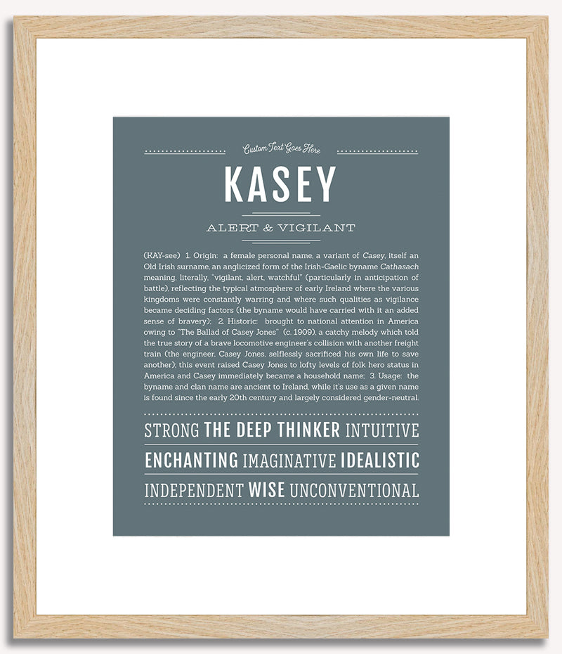 Kasey (female) | Name Art Print