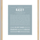 Kasey (female) | Name Art Print