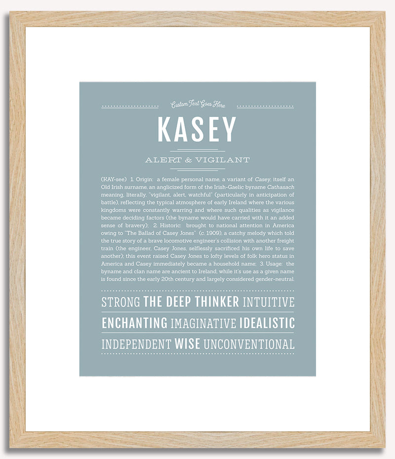 Kasey (female) | Name Art Print