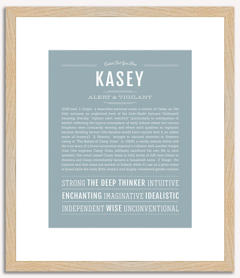 Kasey (male) | Name Art Print