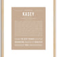 Kasey (female) | Name Art Print