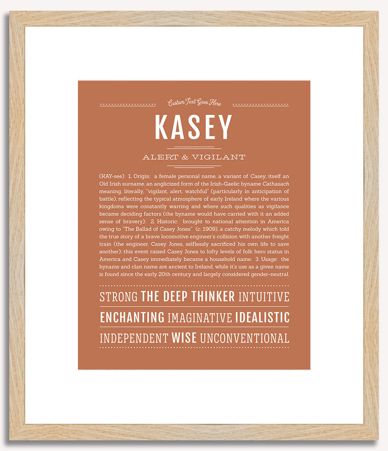 Kasey (female) | Name Art Print