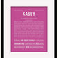 Frame Options | Dark Pink | Black Frame, Matted