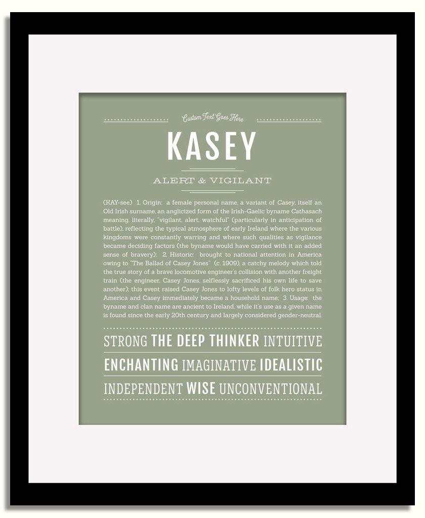 Frame Options | Sage | Black Frame, Matted