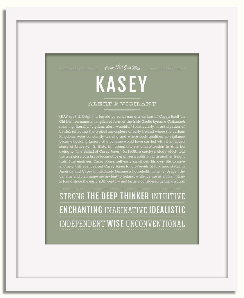 Frame Options | Sage | White Frame, Matted