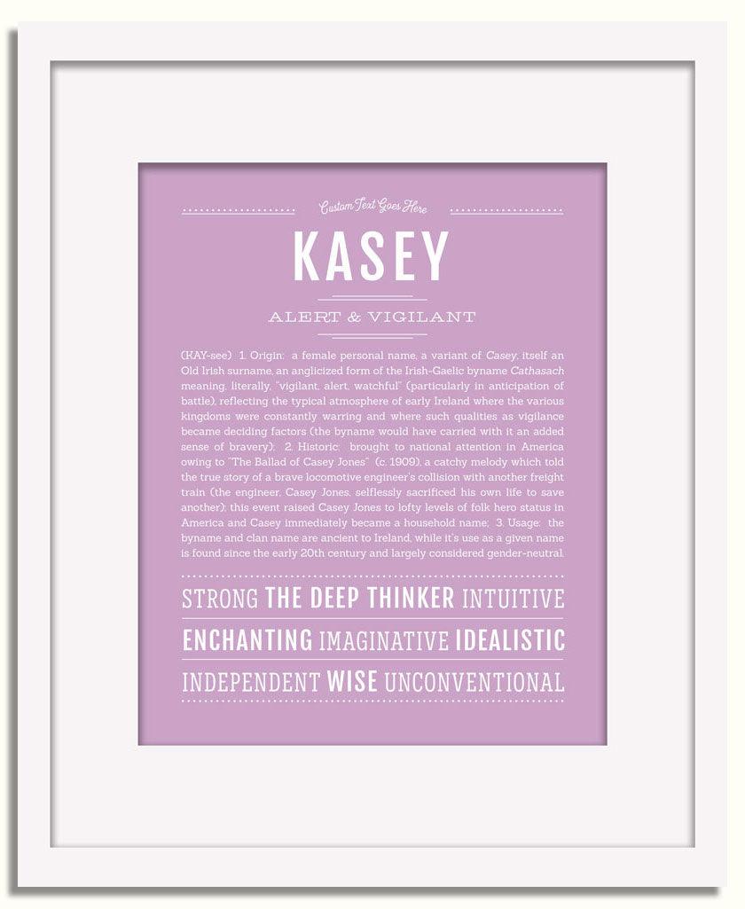 Frame Options | Lilac | White Frame, Matted