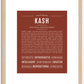 Kash | Name Art Print