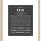 Kash | Name Art Print