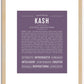 Kash | Name Art Print